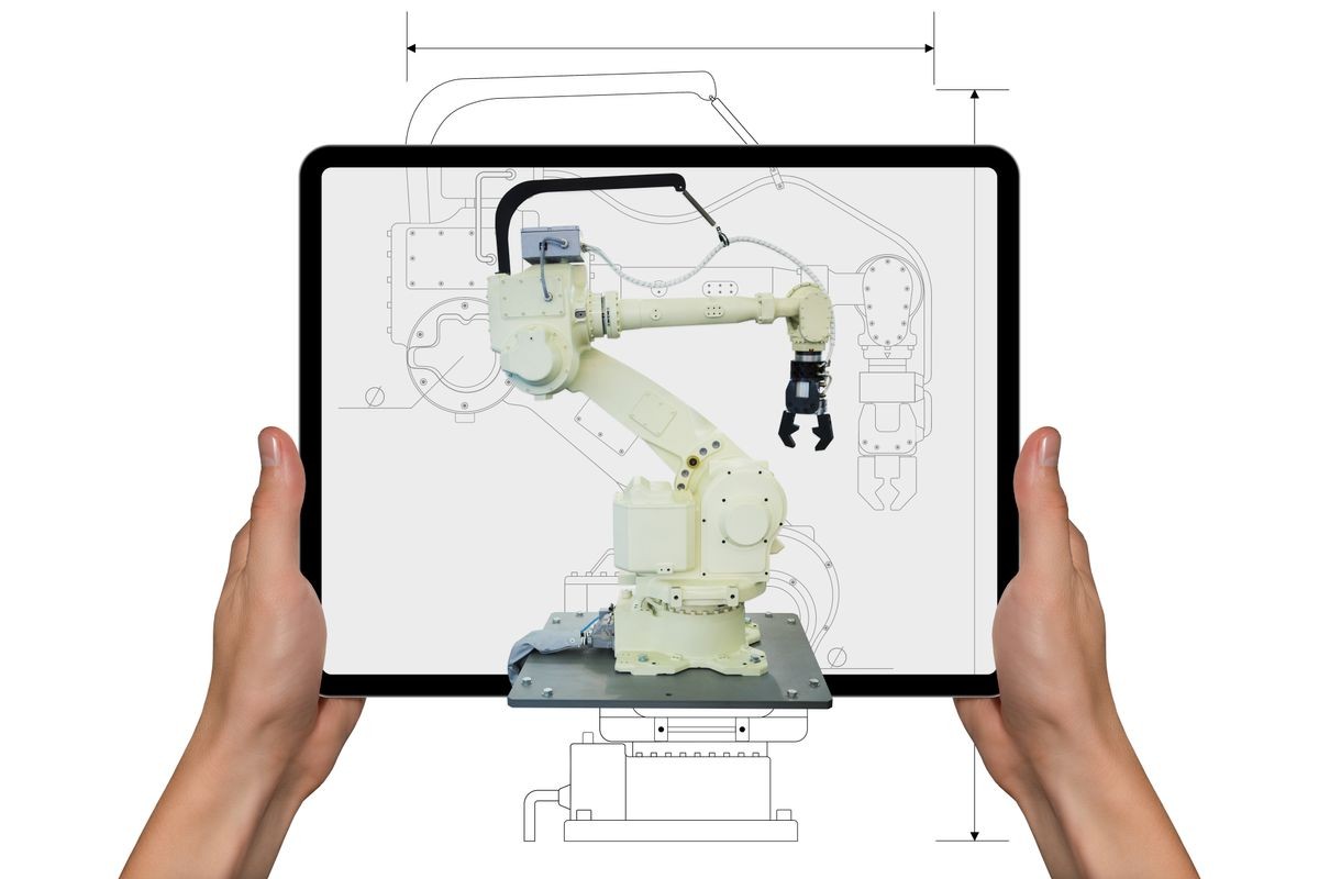 Augmented reality in engineering. Construction of robots.